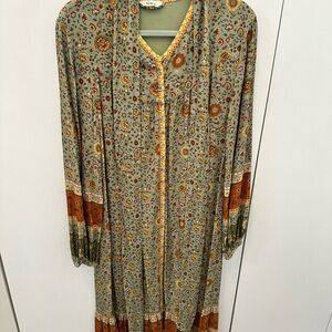 Spell Maxi Dress with waist tie